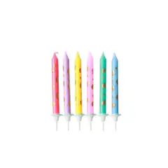 GENERICO - Velas Unicornio Feliz Cumpleaños 12 pcs