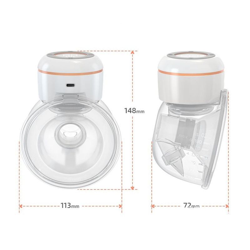 GENERICO - Extractor De Leche Eléctrico Portátil 4 Modos 12 Niveles