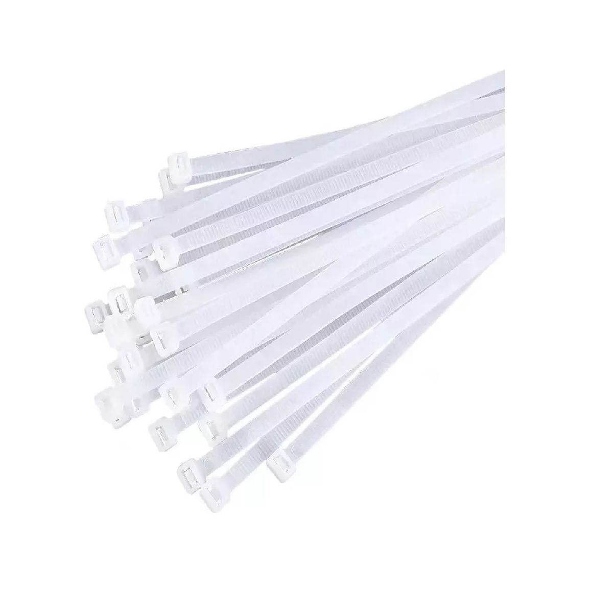 30 Amarras Plastica 5x350mm Bridas Abrazadera Nylon Blanca, marca GENERICO - Foto Principal