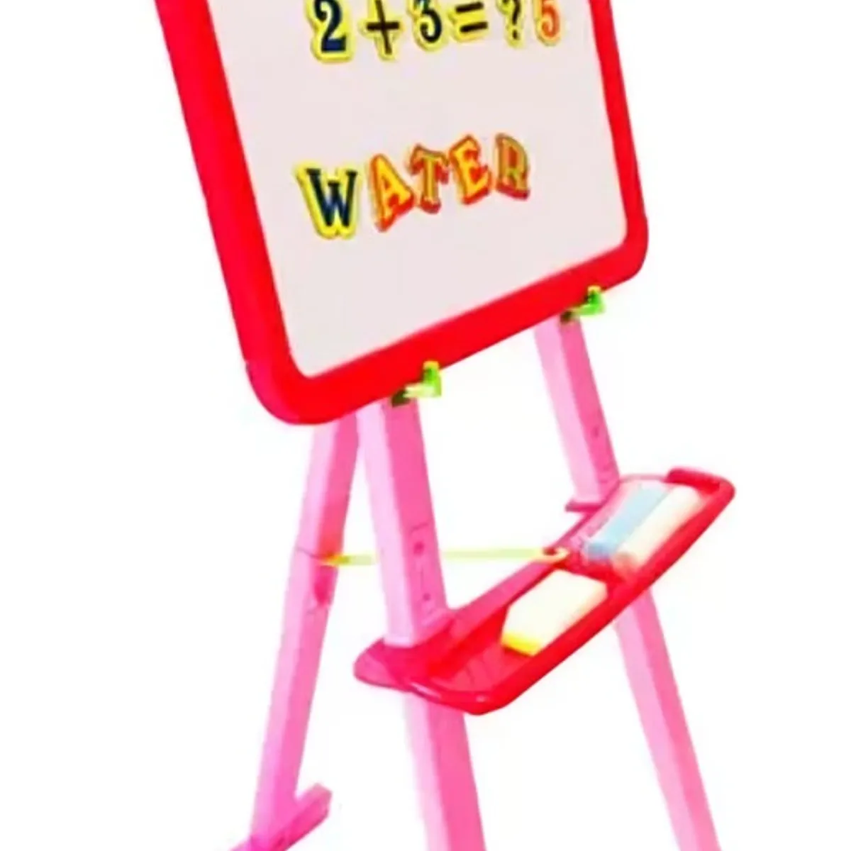 OEM - Pizarra 2 en 1 Infantil en Color Rosado con Superficie