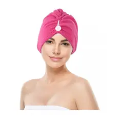 GENERICO - Gorro Turbante De Microfibra Ducha Toalla Para El Cabello Rosa