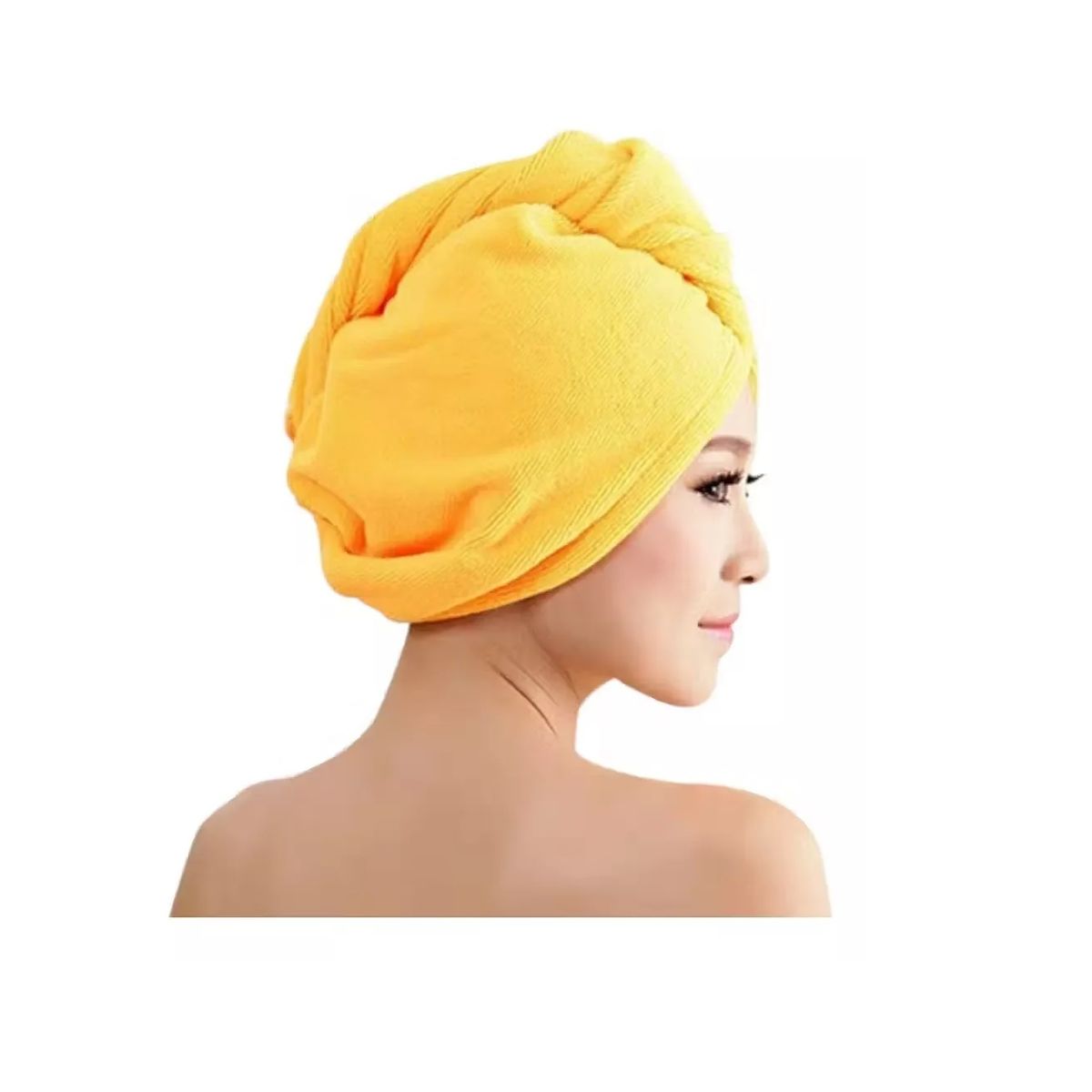 GENERICO - Gorro Turbante De Microfibra Ducha Toalla Para El Cabello Naranja Claro
