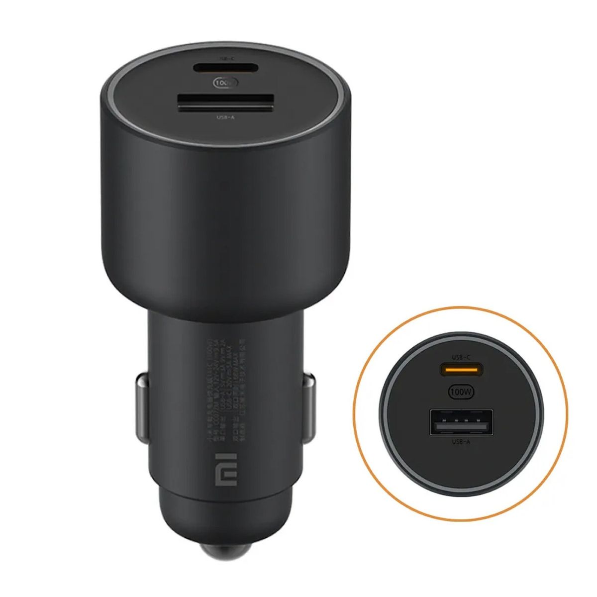 XIAOMI - Cargador Para Auto De 100W  Cable Tipo - C