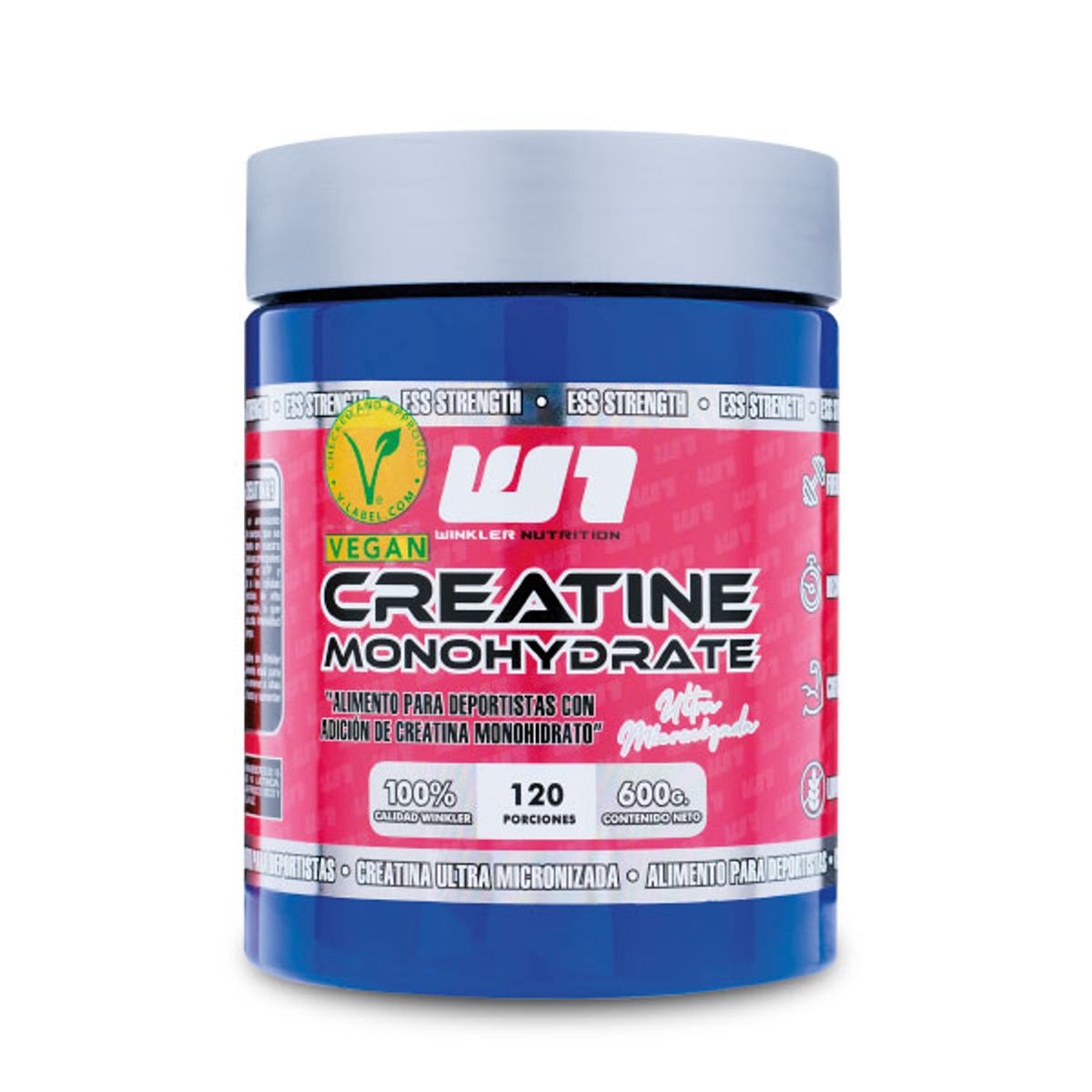 WINKLER NUTRITION - Creatina Monohidrato 600g 120 servicios WINKLER NUTRITION