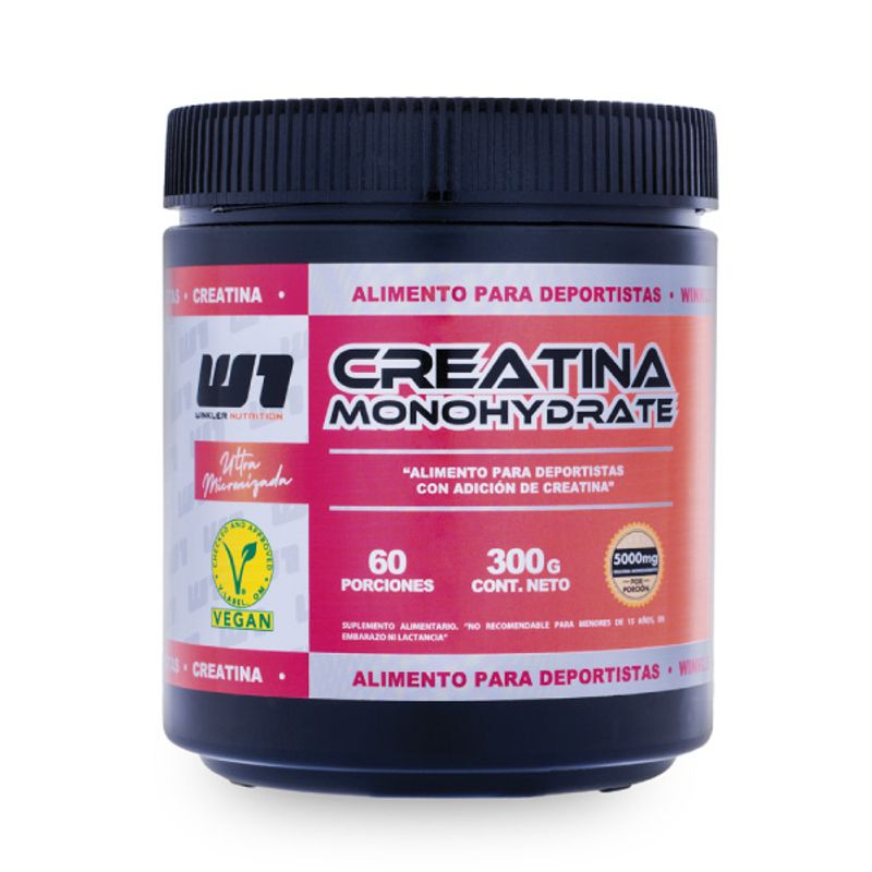 WINKLER NUTRITION - Creatina Monohidrato 300g 60 servicios WINKLER NUTRITION