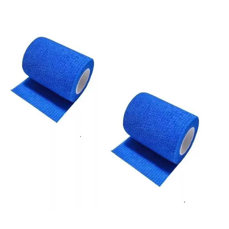GENERICO - Pack X 2 Venda Coban Cinta Para Vendaje 10cm X405cm Color Azul