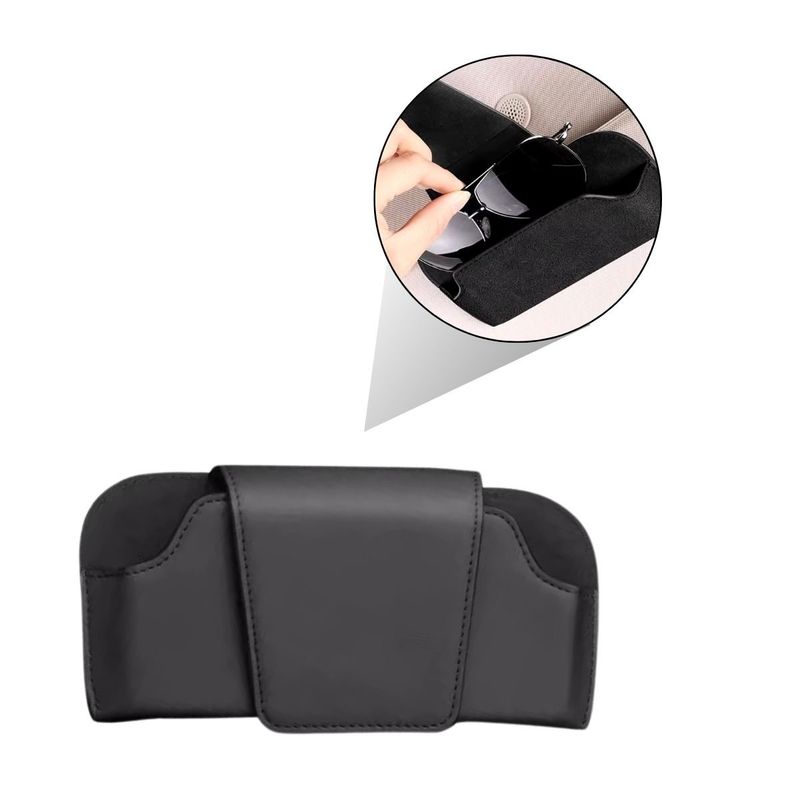 GENERICO - Soporte Estuche Para Lentes Gafas De Sol Para Visera Auto