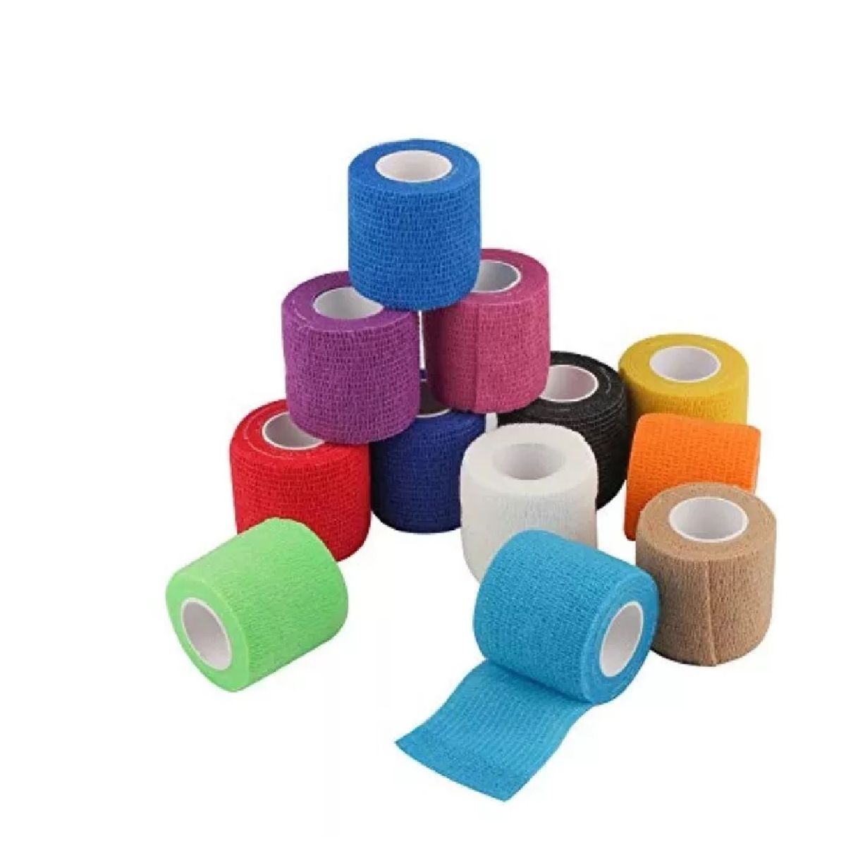 GENERICO - Venda Elástica Coban Autoadherible De 5cm X 450cm 10 Unidades