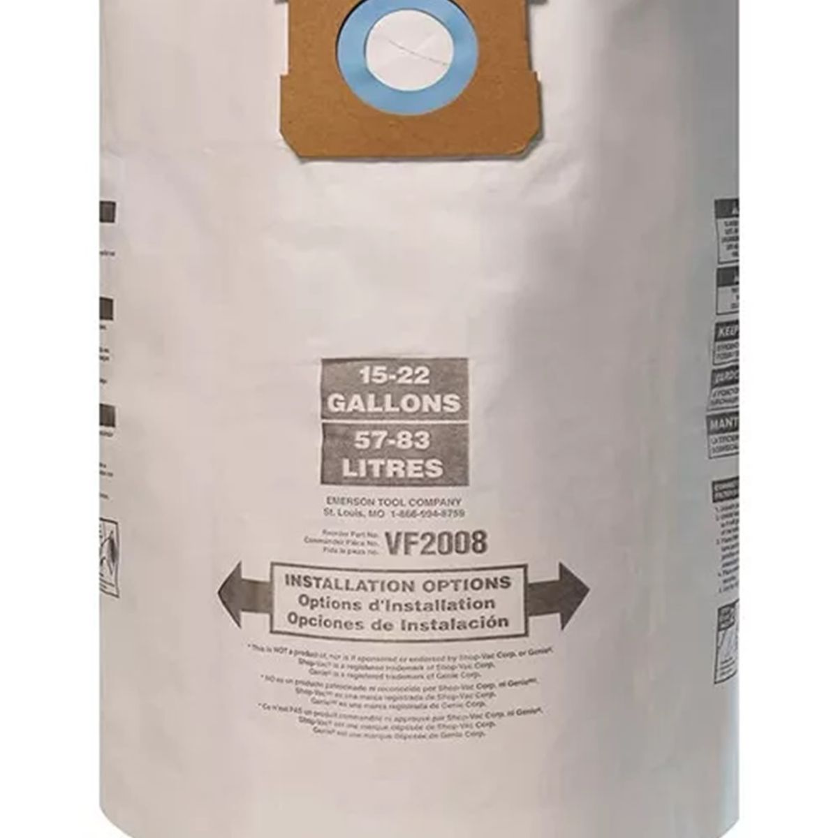 GENERICO - Bolsa Para Karcher Mod Wd1 Mv1 15 A 22 Galones 2psc