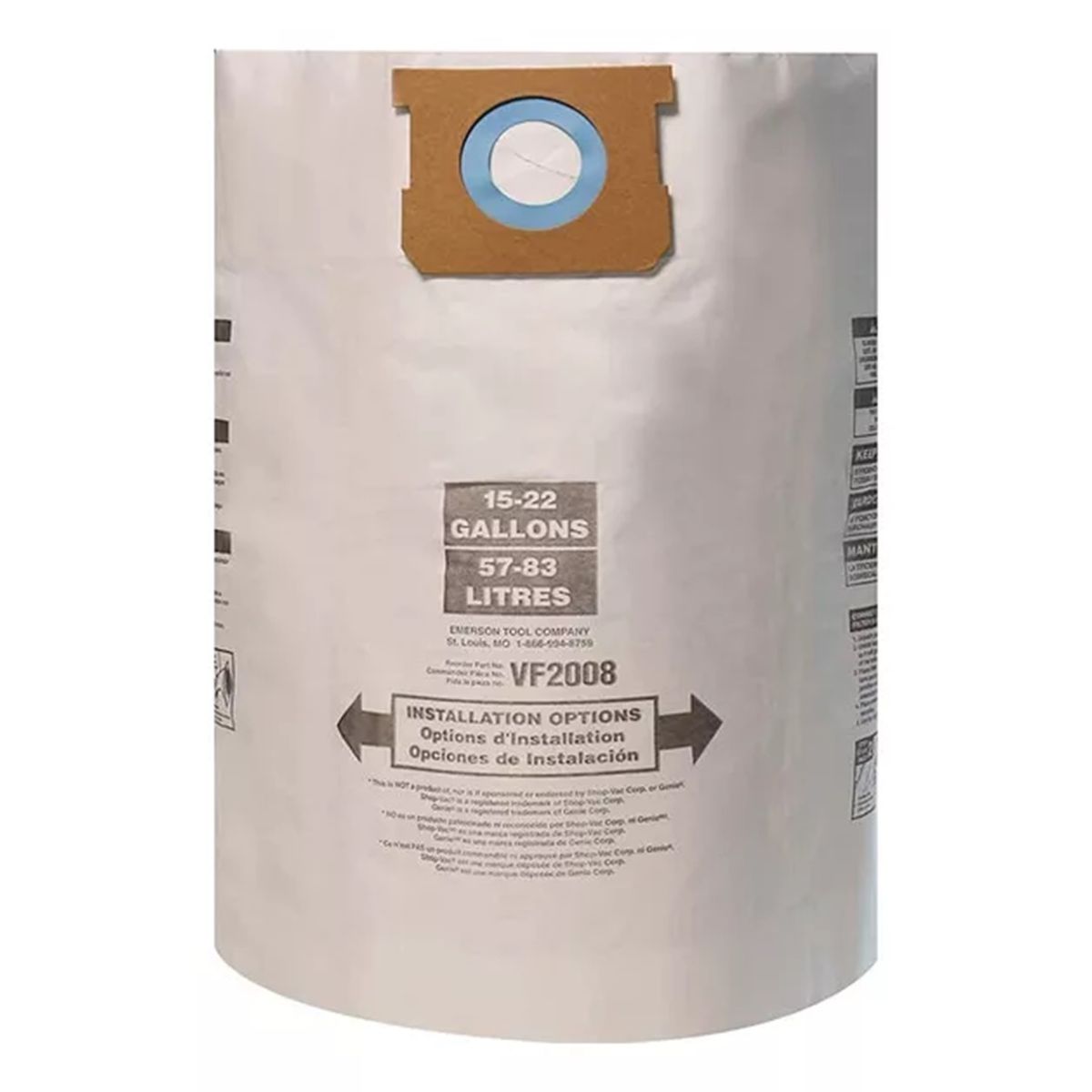 GENERICO - Bolsa Para Karcher Mod Wd1 Mv1 15 A 22 Galones 2psc