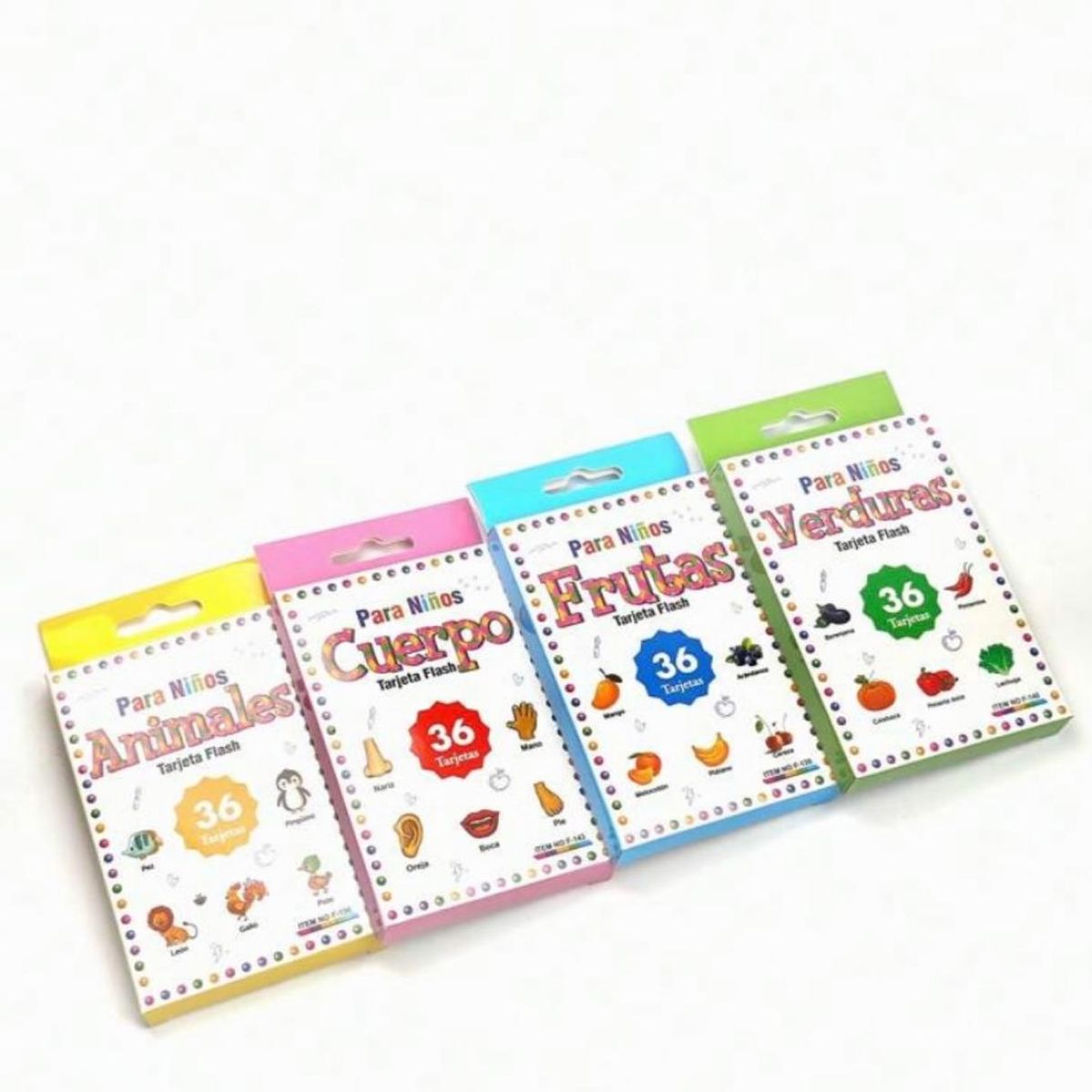 GENERICO - Set Tarjeta Aprendizaje Didáctico Imágenes Para Niños