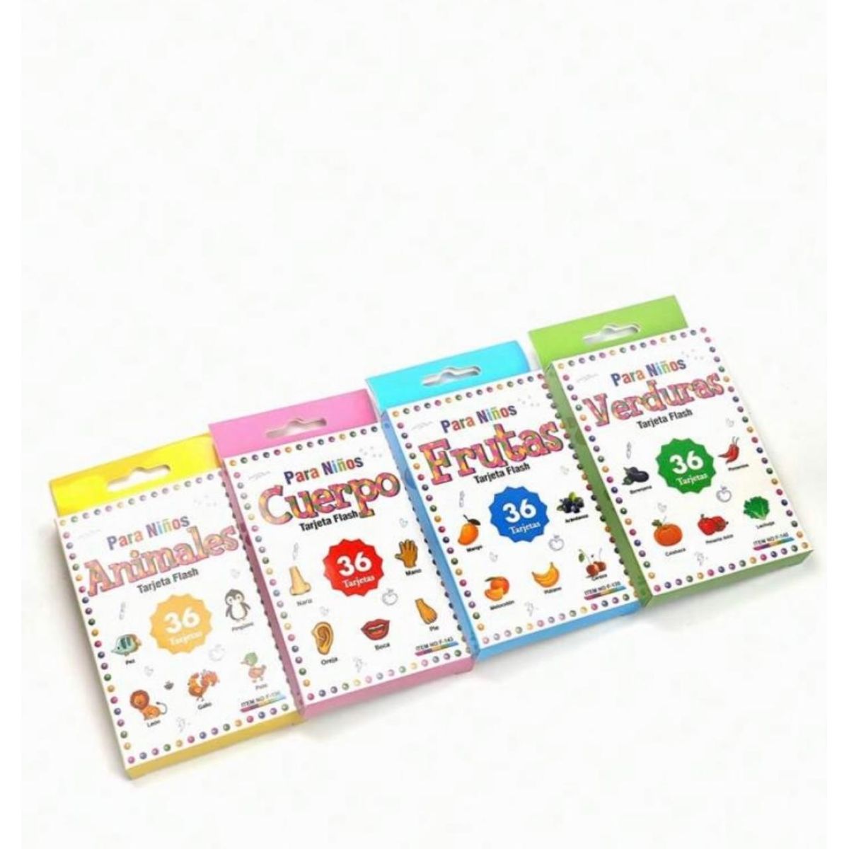 GENERICO - Set Tarjeta Aprendizaje Didáctico Imágenes Para Niños