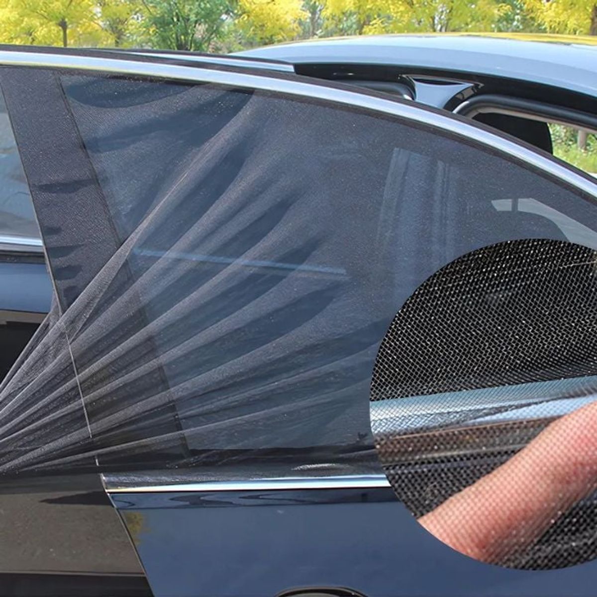 CRUSEC - Set de 4 Mosquiteros Para Ventanas de Autos