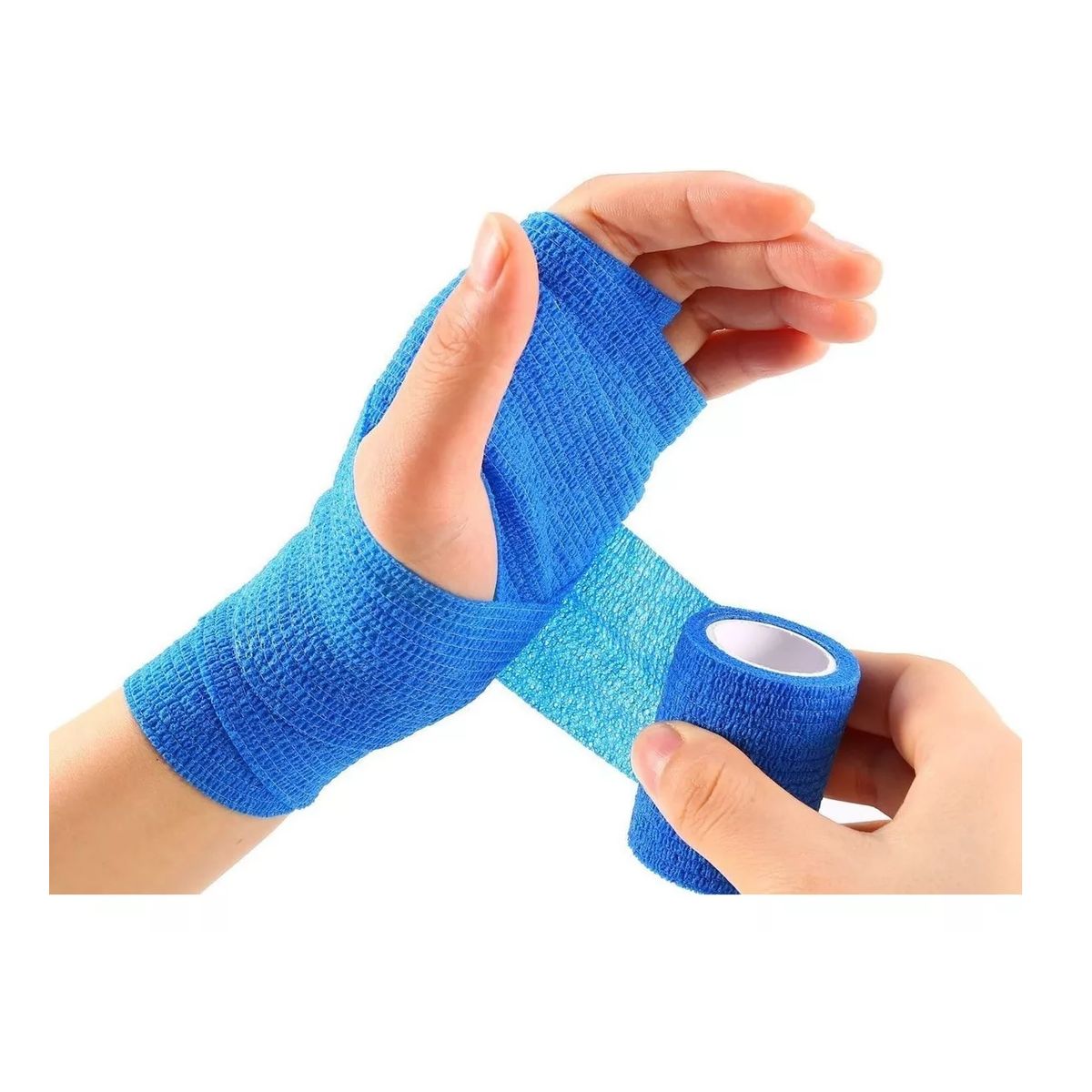 GENERICO - Venda Coban Cinta Para Vendaje Deportes 75mm X450cm unidad Azul