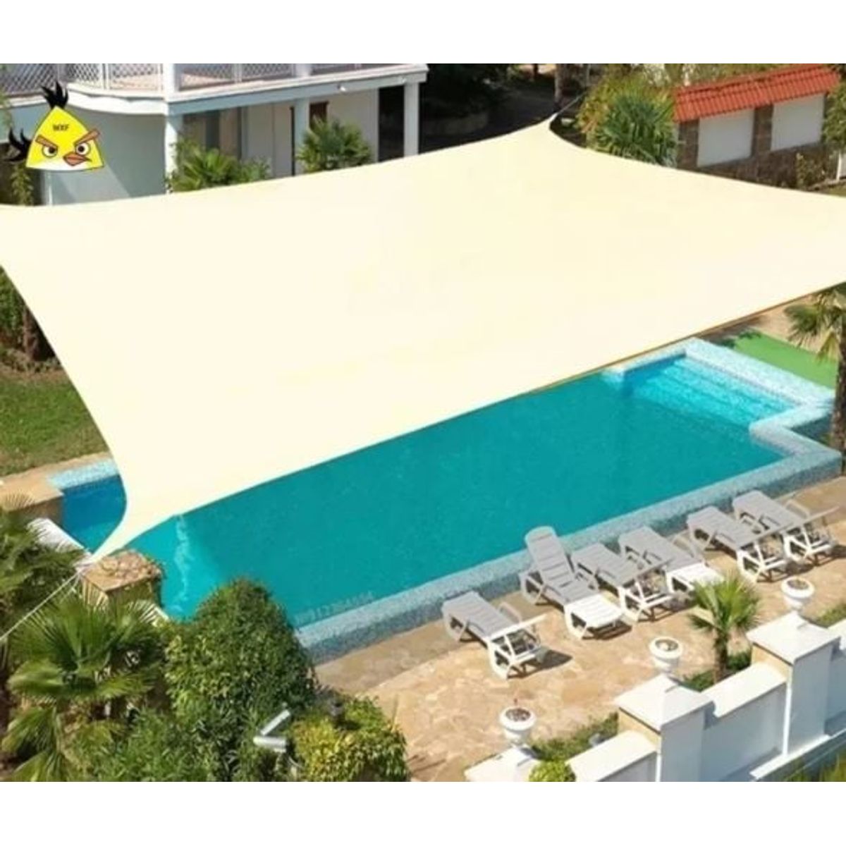 GENERICO - Toldo Vela Malla Rectangular 5x6