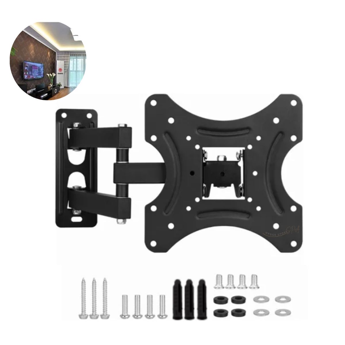 GENERICO - Soporte De Pared Para TV De 14 a 42 Pulgadas Con un Brazo