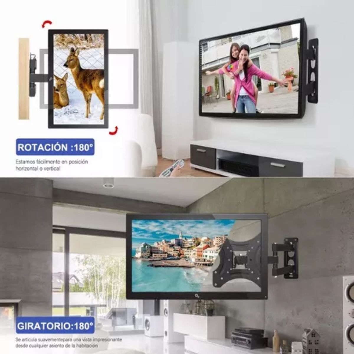 GENERICO - Soporte De Pared Para TV De 14 a 42 Pulgadas Con un Brazo