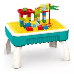 GENERICO - Mesa de aprendizaje 2 en 1 bloques 58 piezas