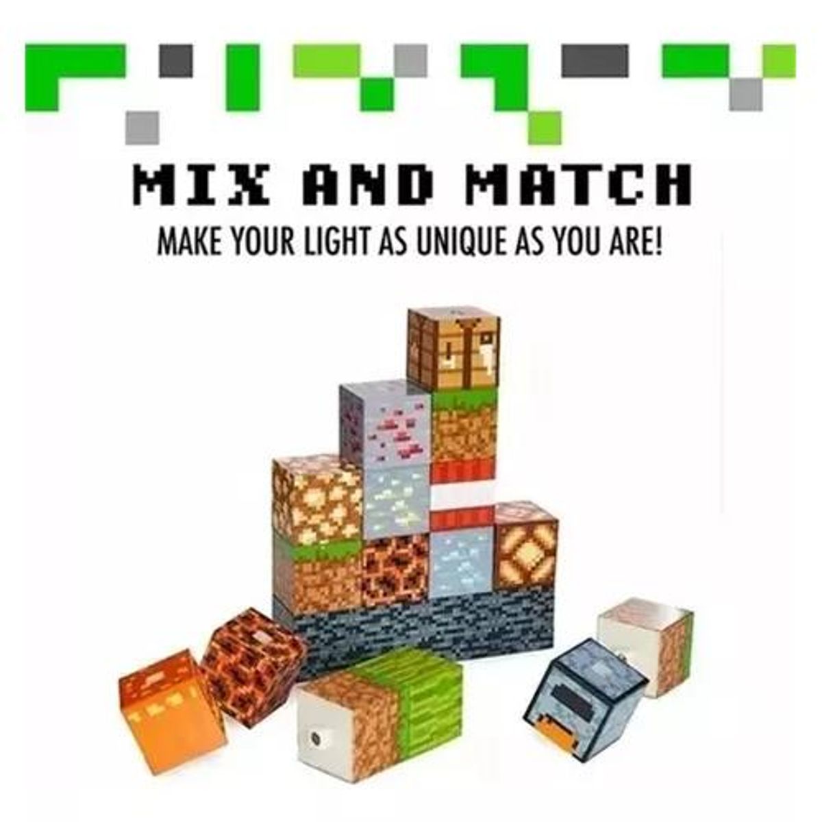 GENERICO - Lámpara de construcción de bloques para niños multicolor