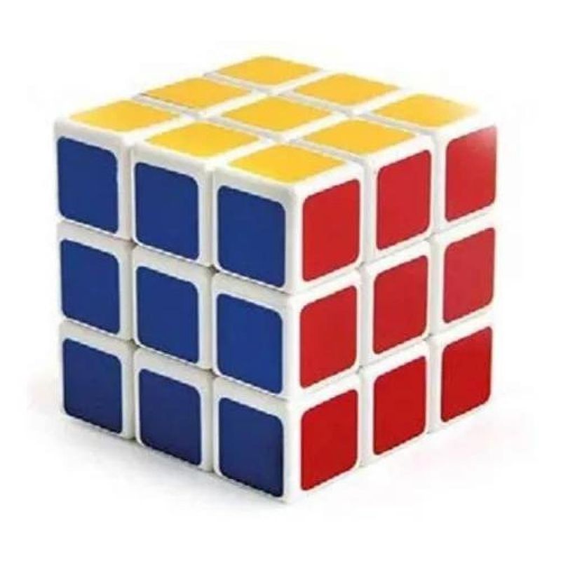 GENERICO - Cubo didáctico Rubik con estructura blanca