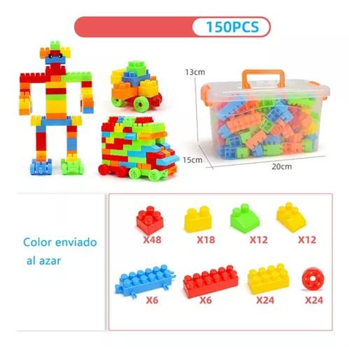 GENERICO - Bloques de construcción para niños DIY juguetes ensamblaje