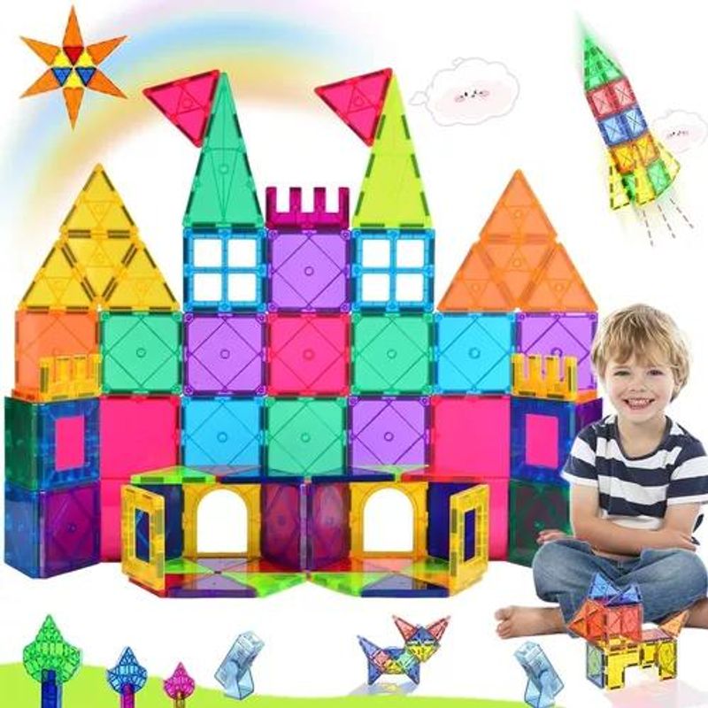 GENERICO - Bloques magnéticos 22 piezas construcción