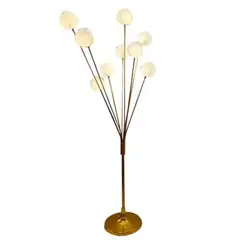 GENERICO - Pack X2 Lámparas De Pie Con Rosas Led Blanco Cálido