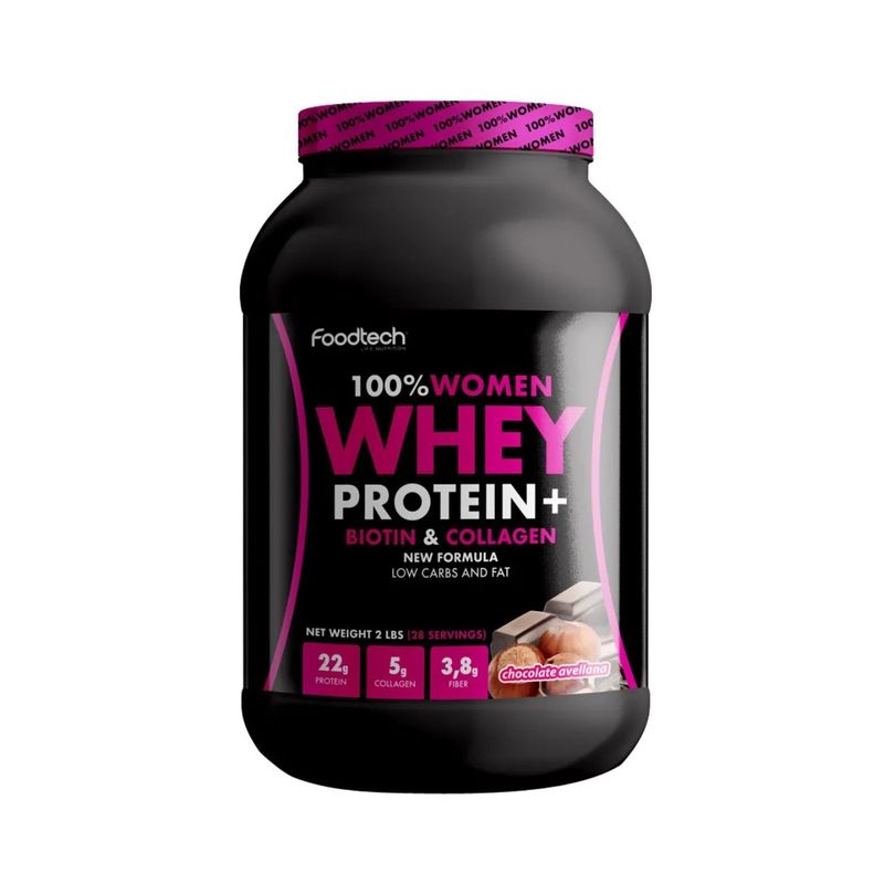 FOODTECH - Foodtech 100% Women Whey Proteina Chocolate Avellana 2lbs