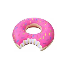 GENERICO - Flotador Inflable Diseño Donut 120cm Piscinas Inflables Pink