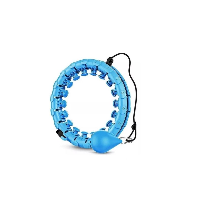 GENERICO - Aro Deportivo Fitness Con Peso Inteligente Hula Ula Azul