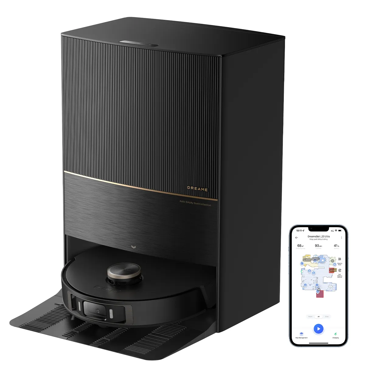 DREAME - DREAME L20 Ultra Robot Aspiradora y Trapeador Extraíble Succión 7000Pa