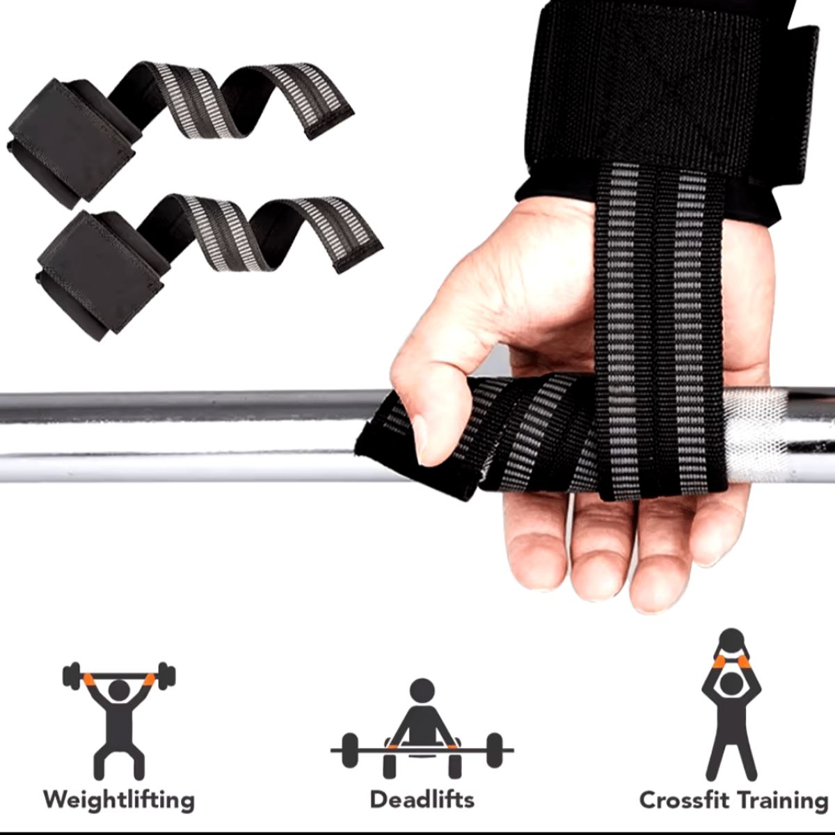 GENERICO - Muñequeras Lifting Straps Correa Para Levantamientos Pesas