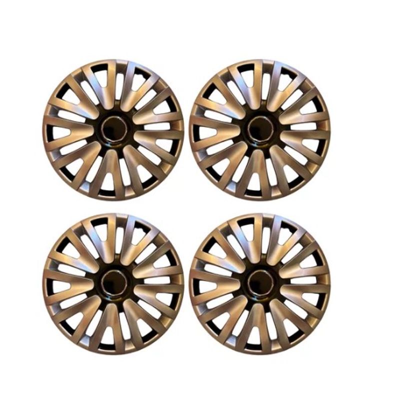 GENERICO - X4 Tapa Rueda Aro 16 Auto Tuning Deportivo Gis-negro