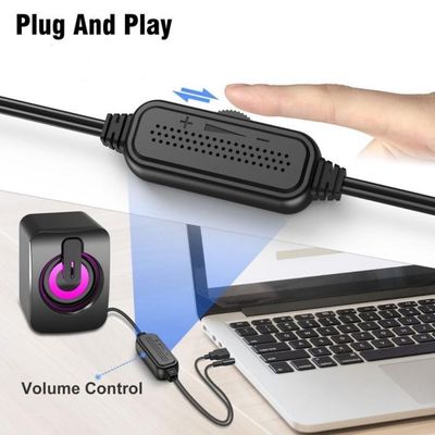 Imagen 2 del producto Parlante Pc Computador Speaker Color Negro Ab-d390