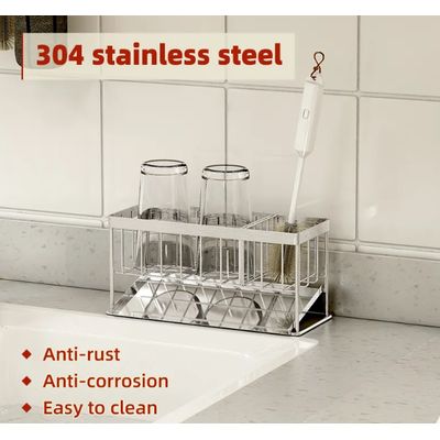 Imagen 2 del producto Porta esponja o porta accesorios de metal para cocina yo baños