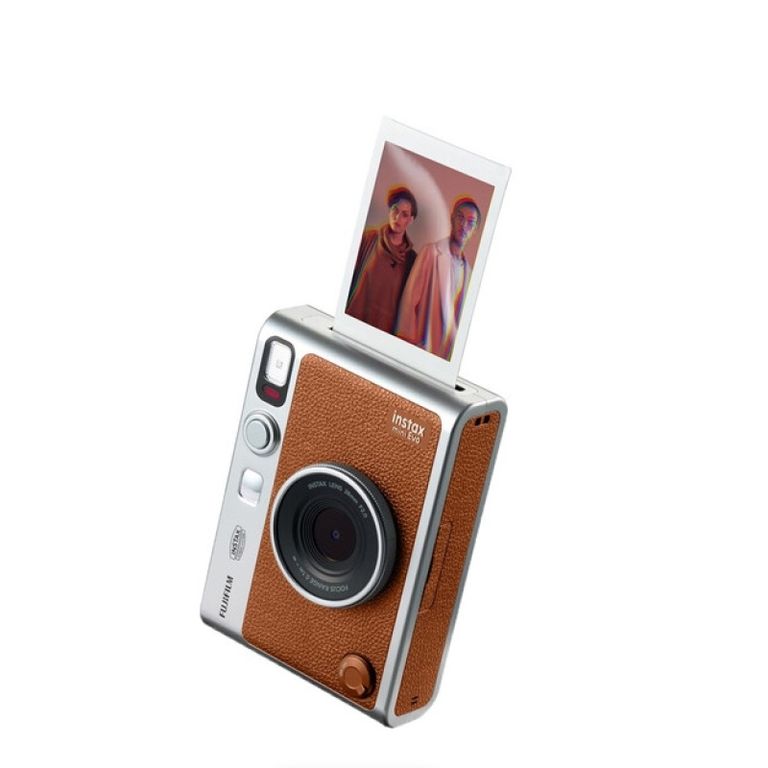 Cámara instantánea híbrida INSTAX MINI EVO marrón