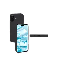 GENERICO - Carcasa Silicona para iPhone 16 Negro