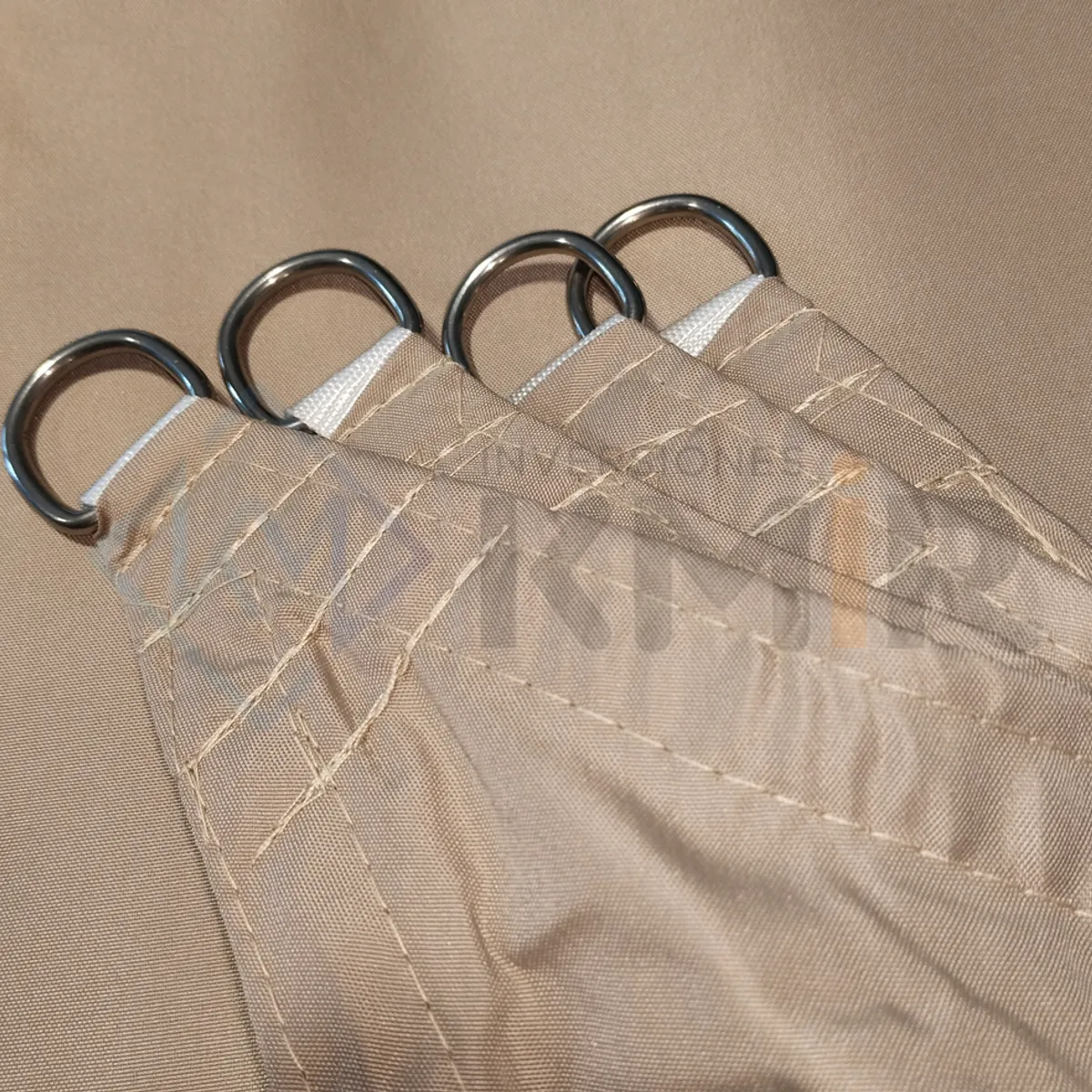 GENERICO - Toldo Sombra 2x3 100% Impermeable Caqui Con Kit