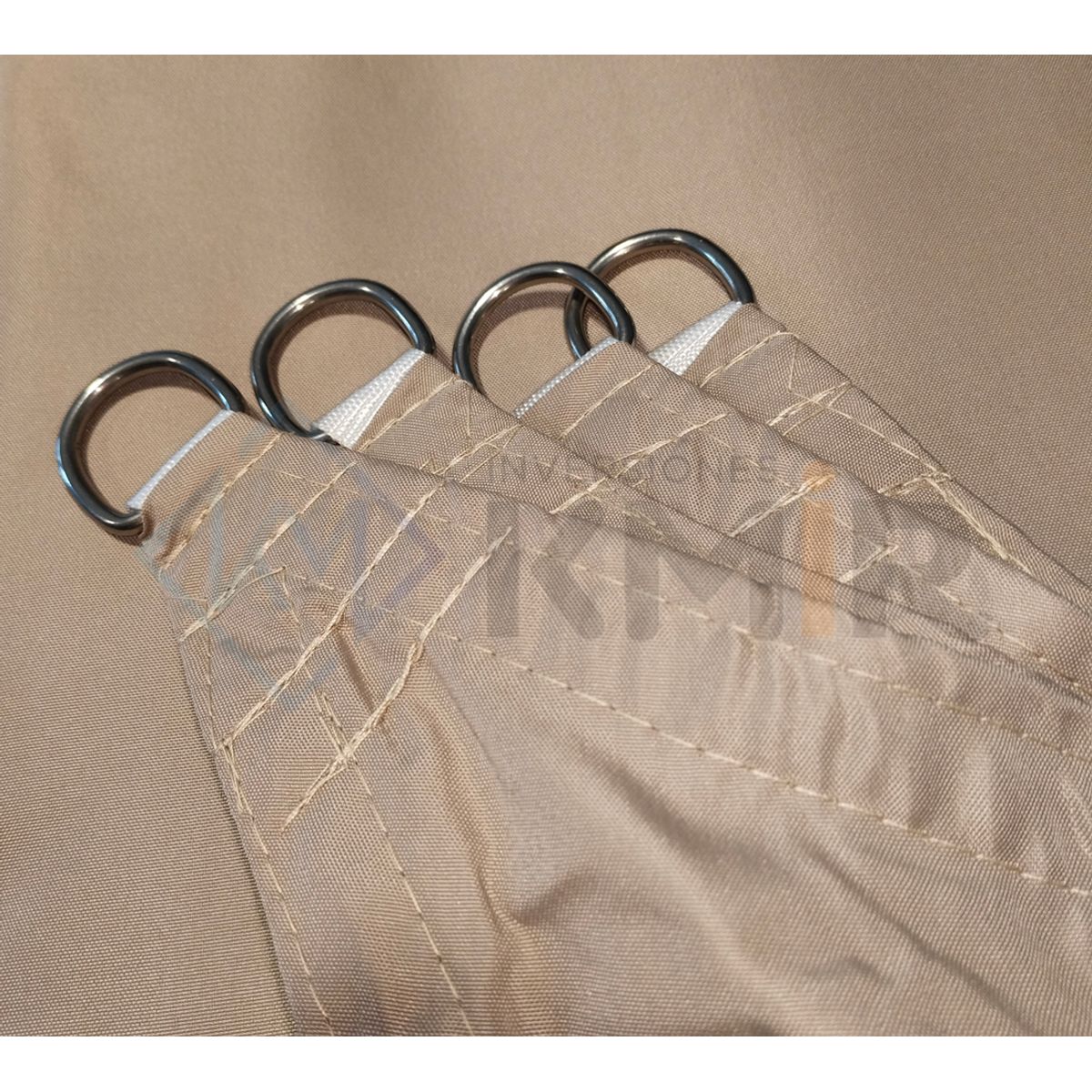 GENERICO - Toldo Sombra 4x6 100% Impermeable Caqui Con Kit