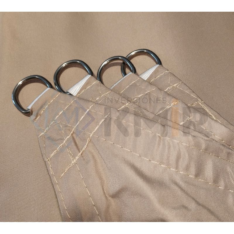 GENERICO - Toldo Sombra 4x6 100% Impermeable Caqui Con Kit