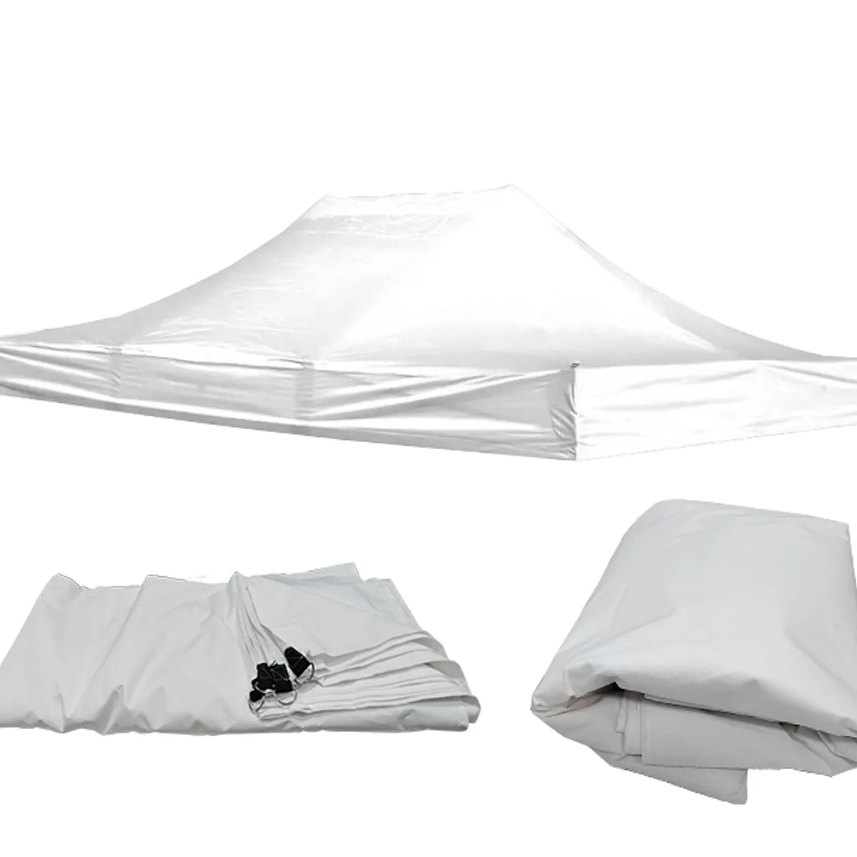 GENERICO - Lona para Toldos 2x3 PVC Premium Modelo Araña color Blanco