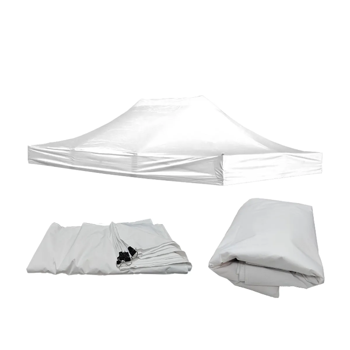 GENERICO - Lona para Toldos 2x3 PVC Premium Modelo Araña color Blanco