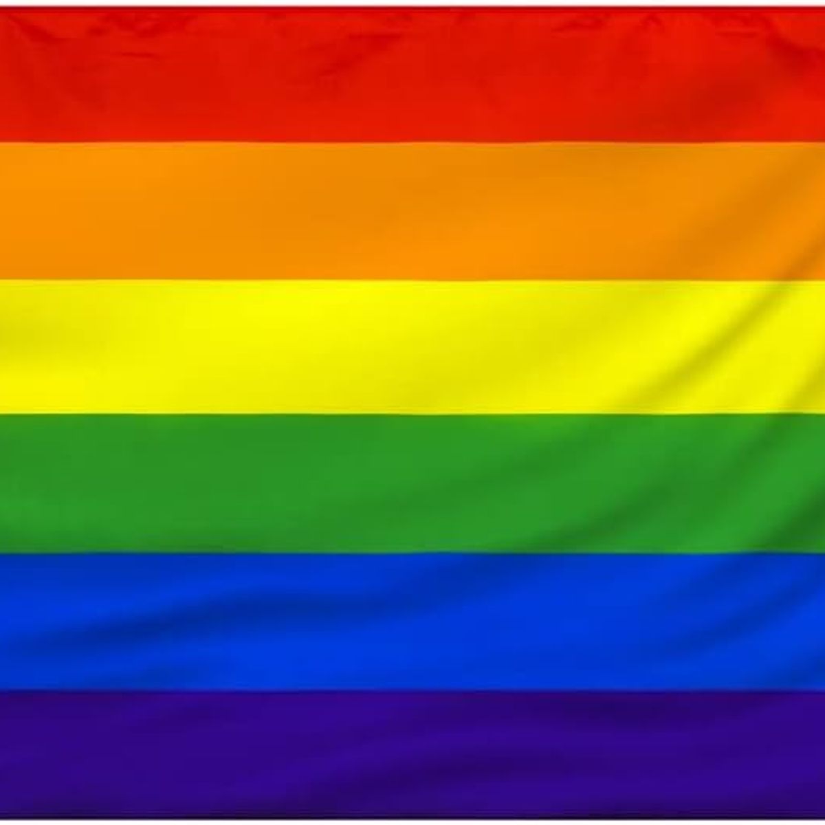 GENERICO - Bandera Arco Iris 60x90 Cms Diversidad Estampada Ojales