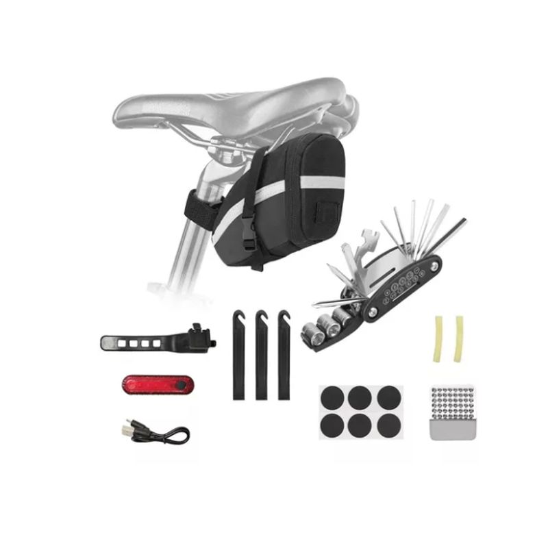 GENERICO - Kit De Herramientas Para Bicicleta  Bolso Sillín