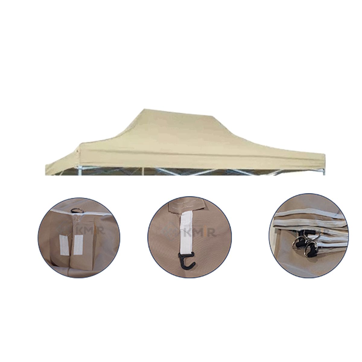 GENERICO - Lona para Techo de Toldos 3x45 Color Beige