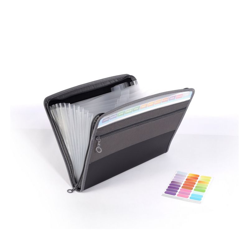 GENERICO - Bolsa Carpeta De Documentos Archivos Con Doble Cremallera