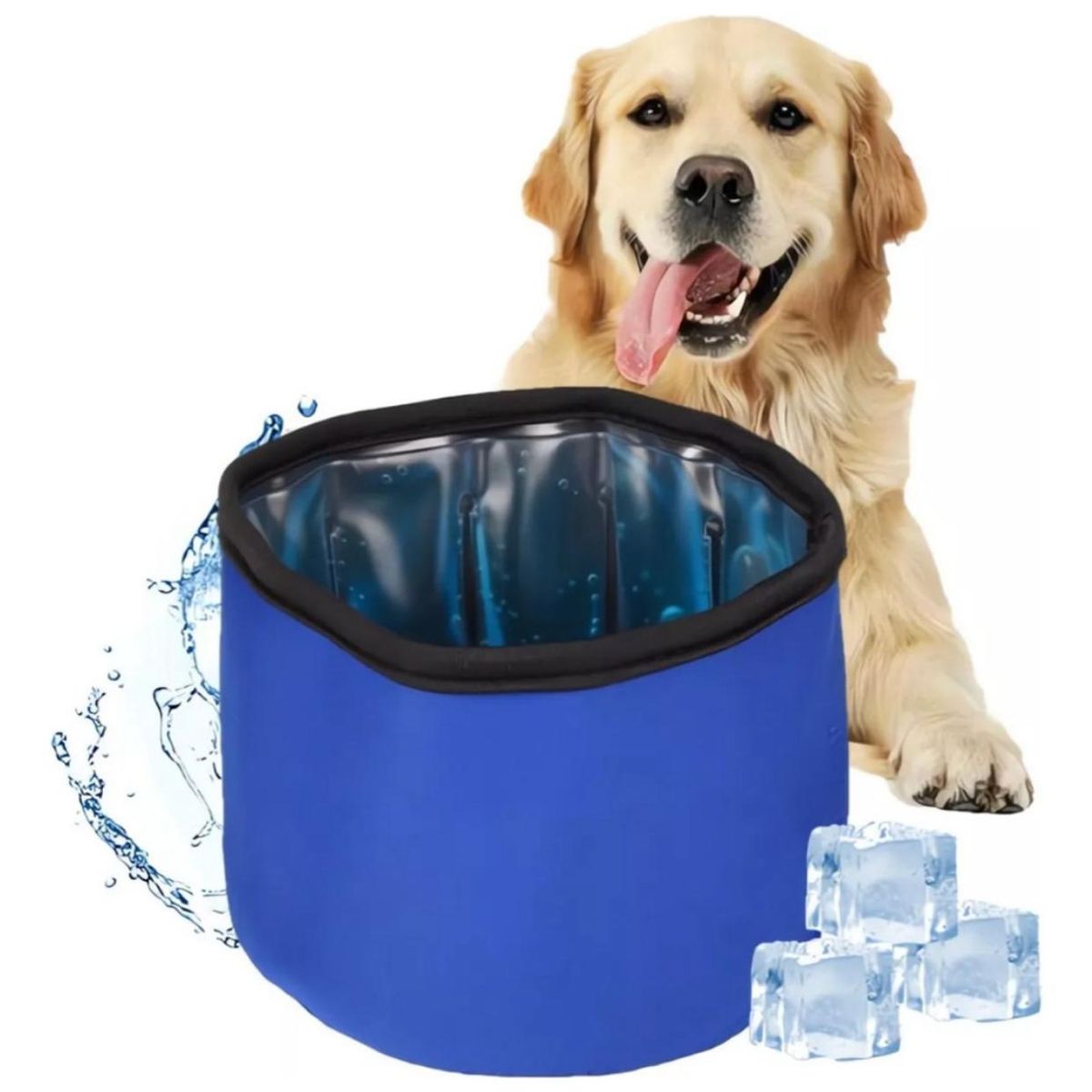 GENERICO - Bebedero Tazon Gel Refrescante 295ml Para Mascotas