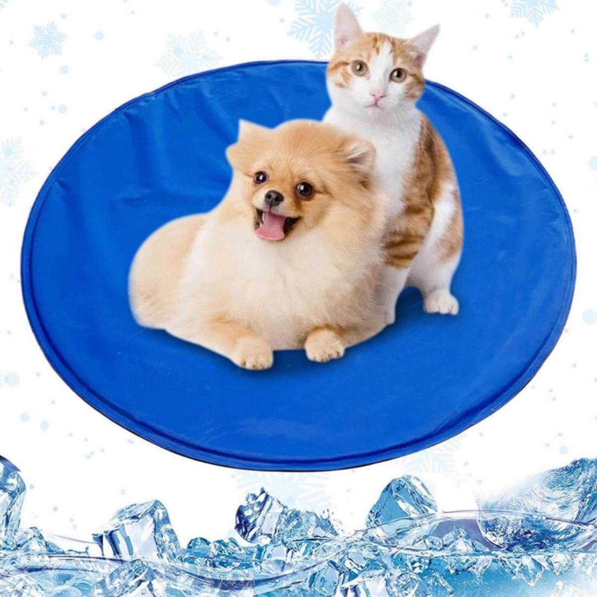 GENERICO - Manta Alfombrilla Refrescante Redonda Para Mascotas 80cm