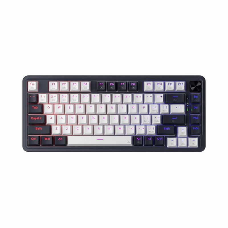 REDRAGON - Teclado Gamer Redragon Ucal Pro Us K673wb White Black Red