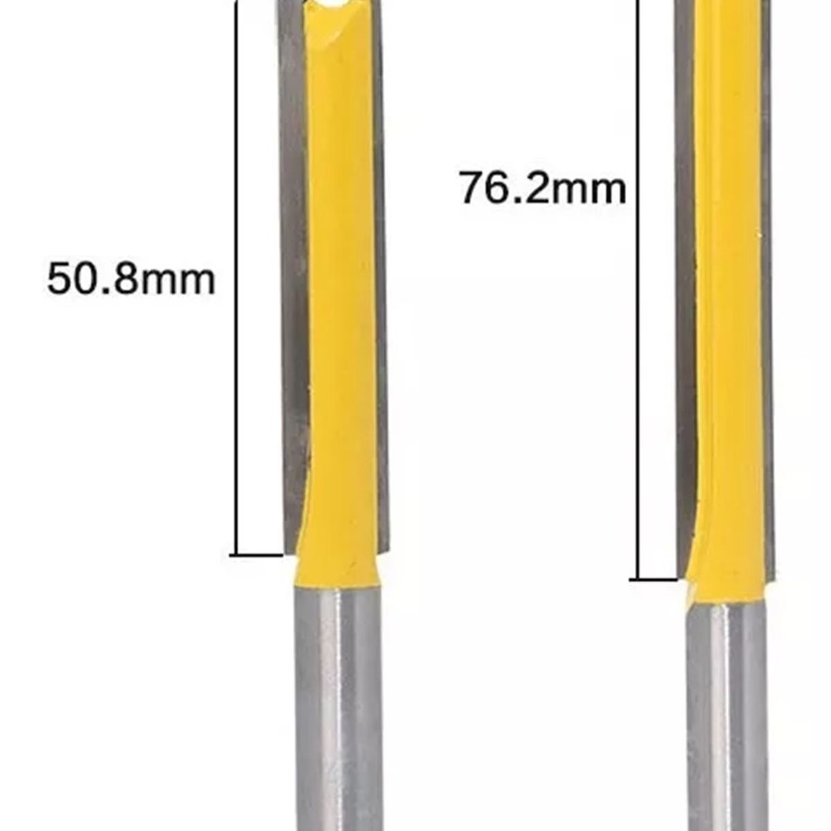 GENERICO - Fresa Recta Madera 2 un Toma 8 mm 50 mm De Corte Y 76 mm Corte